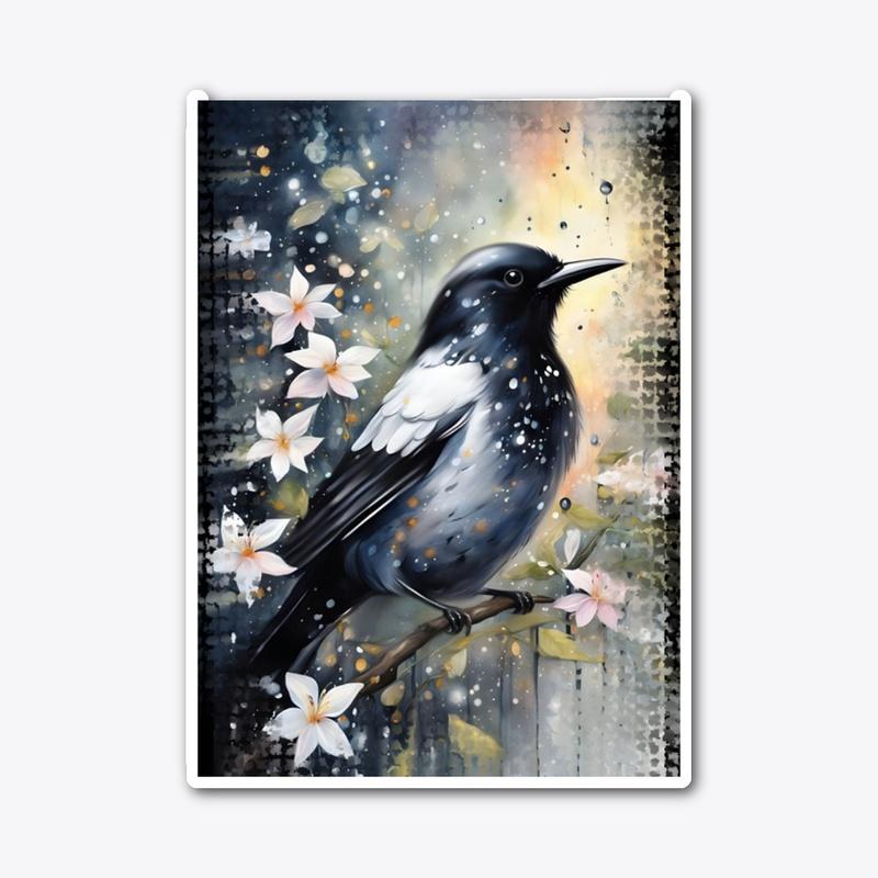 Black and White Bird 1